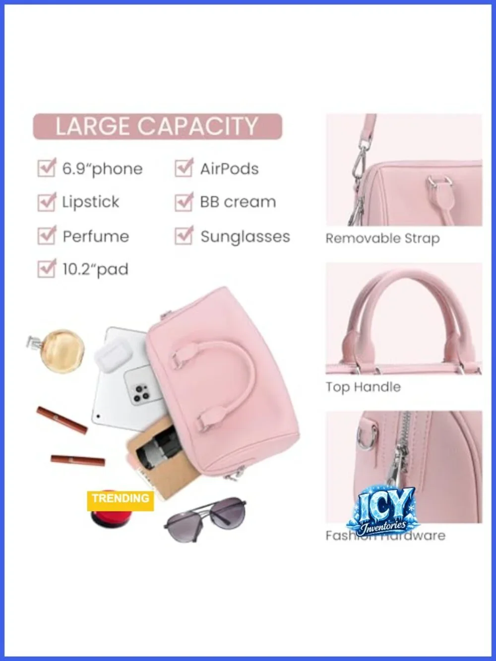 Genuine Leather Crossbody Hobo Satchel Handbag Women Removable Strap Top Handle
